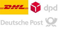 Die Versandanbieter von Werkzeug1x1 mit DHL, dpd und der Deutschen Post